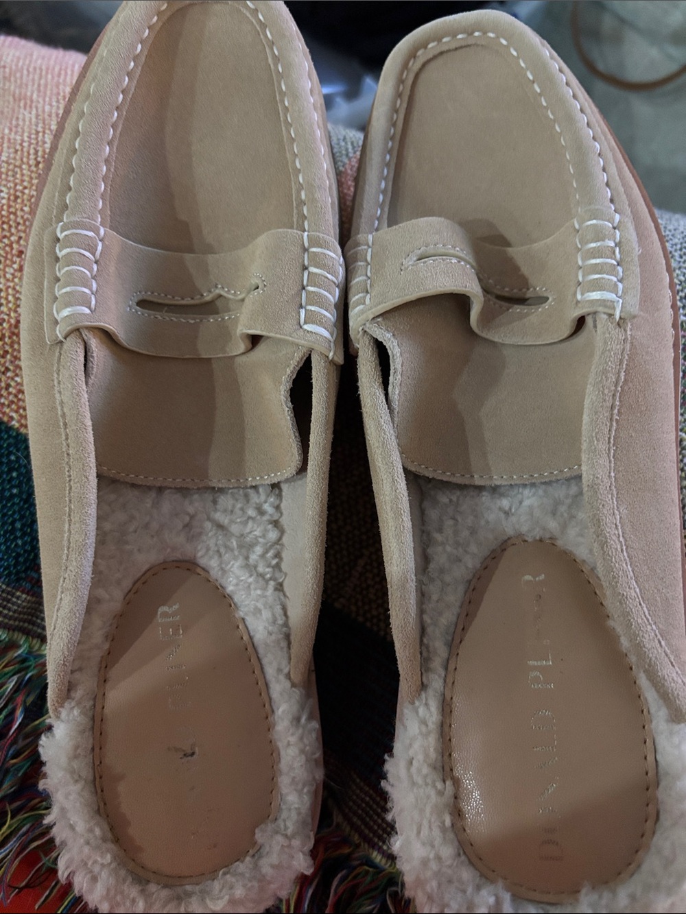 Donald J. Pliner Chunky Tread Soles in Light Cream